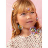 Pendientes Estrella Niña Plata Dorada Marea D03301/bk