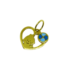 Colgante Bebe Corazon Oro 1...