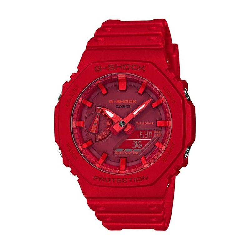 G-Shock GA-2100-4AER – Reloj Rojo con Estilo y Resistencia Militar (20 ATM)