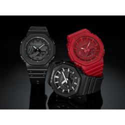 G-Shock GA-2100-4AER – Reloj Rojo con Estilo y Resistencia Militar (20 ATM)