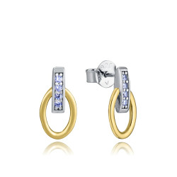 Pendientes Viceroy Plata Primera Ley Con Baño de Rodio y Oro 9158e100-30