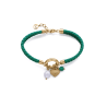 Pulsera Viceroy Mujer Acero Piel Verde Doble Trenzada 14285p01016