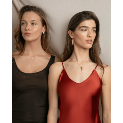 Collar Viceroy Mujer Plata Primera Ley Baño Dorado pluma 2338c100-00