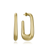 Pendientes Viceroy Mujer Acero Ip Dorado Abierto Rectangular 14297e01012