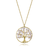 Collar Viceroy Plata Primera Ley Dorado con Colgante de Árbol de la Vida 9148c100-30