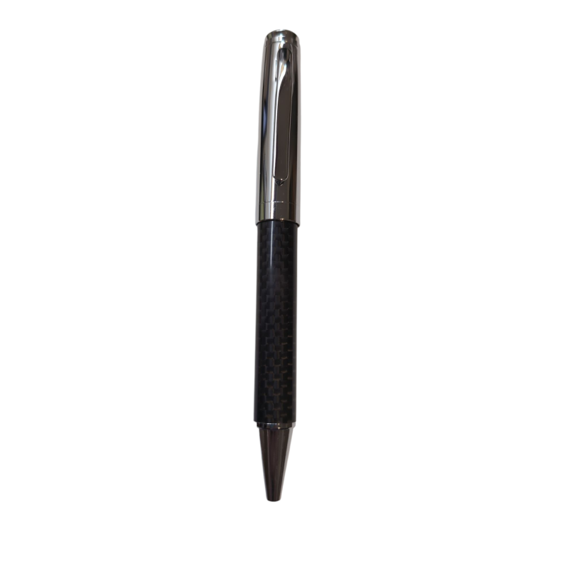Boligrafo Plateado Y Negro Dibujos formas J48061