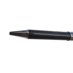 Boligrafo Plateado Y Negro Dibujos formas J48061