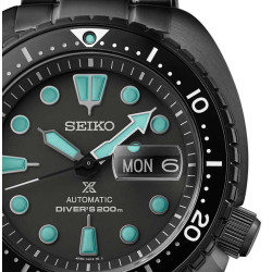 Reloj Seiko Prospek Black Series Diver Tortuga 45 mm 200 metros
