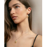 Collar Viceroy Mujer Plata de Ley 925 Dorado con Colgante Pluma y Circonitas 15127C100-39