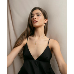 Collar Viceroy Mujer Plata de Ley 925 Dorado con Colgante Pluma y Circonitas 15127C100-39