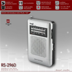 Radio Bolsillo 2 Bandas Vertical Clip