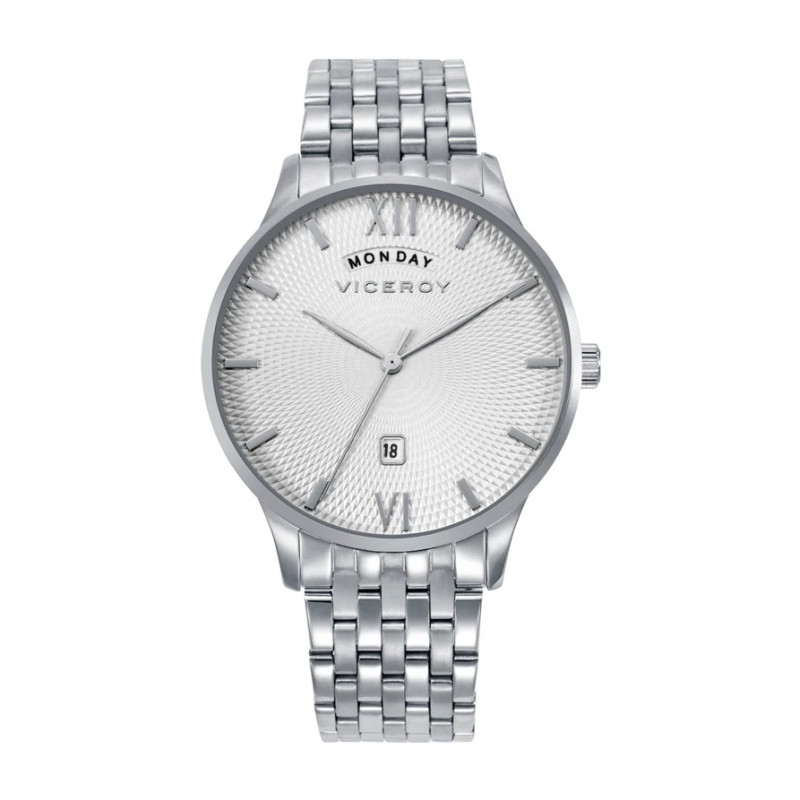 Reloj Viceroy Hombre Acero Esfera Plata 42455-83 – Elegante, Cuarzo Analógico 5 AT