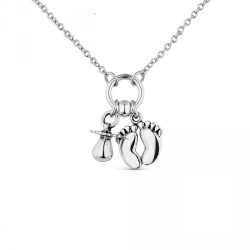 El Collar de la Maternidad Mujer en Plata 1 ley