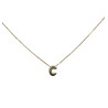 Inicial Con Cadena  Redonda Oro 1 Ley