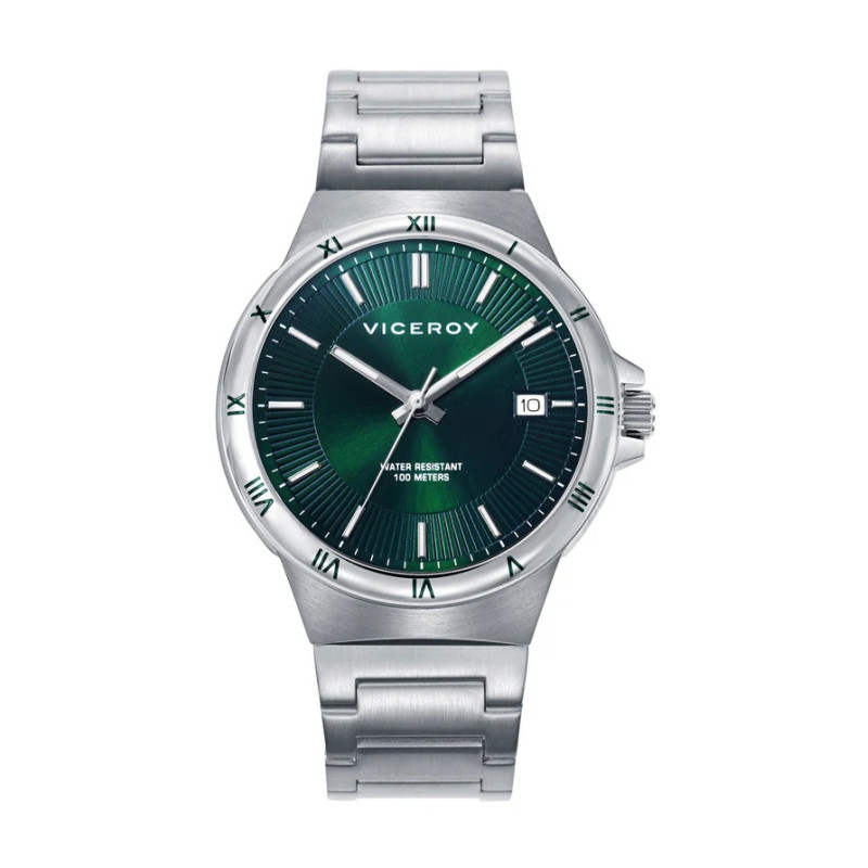 Reloj Viceroy Hombre Acero 10atm Cuarzo, Verde 401431-67