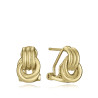 Pendientes Viceroy Plata baño dorado aros enlazados 2331e100-00