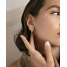 Pendientes Viceroy Plata baño dorado aros enlazados 2331e100-00