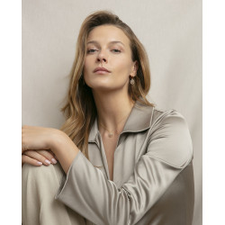 Collar Viceroy Mujer Plata con baño de Oro Disco Colgante13238c100-39