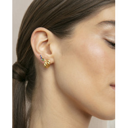 Pendientes Viceroy Plata Mujer baño de Oro y circonitas color 13239e100-32