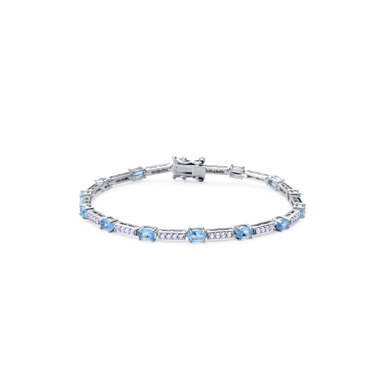 Pulsera Viceroy Plata Mujer Rodio con fila de circonitas en color 9140p000-30