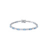 Pulsera Viceroy Plata Mujer Rodio con fila de circonitas en color 9140p000-30