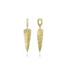 Pendientes Viceroy Plata Mujer Pluma Dorado 2338e100-00