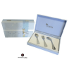 Cubiertos de Bebé en Estuche Azul – Cruz de Malta con Caballito, Ideal para Regalo