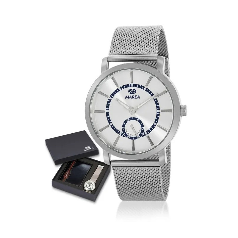 Reloj Marea Hombre Y Set Cartera B36186/3