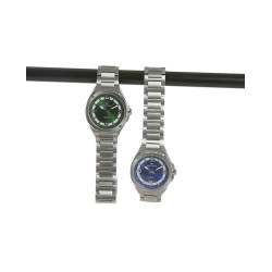 Reloj Mark Maddox Hombre Acero 44mm Tres Agujas Esfera Bitono Verde-Blanca Mission