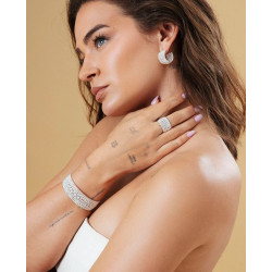 Anillo Viceroy Mujer Acero Baño Plata colección Laura Escanes Talla 14 14317a01400