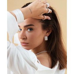 Pendientes Viceroy Acero Baño Plata Colección Laura Escanes 14317e01000