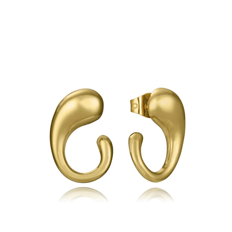 Pendientes Acero Viceroy Curvos Ip dorado 15177e01012
