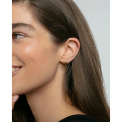 Pendientes Acero Viceroy Curvos Ip dorado 15177e01012