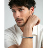 Pulsera Viceroy Hombre Acero Y Piel azul 15179p01013