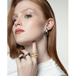 Sortija Viceroy Acero Dorado Mujer Talla 12, 14207a01212