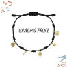 Pulsera Hilo Negro Profe 7 Nudos