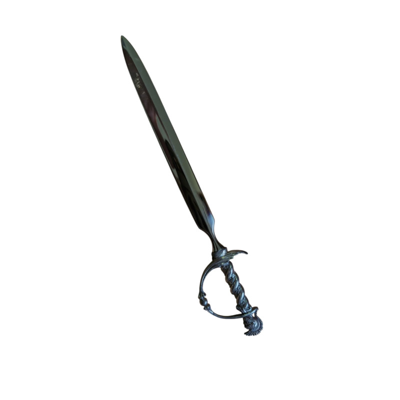 Abrecartas Pedro Duran Plata Espada Guerrero 18 Cm 42g