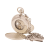 Reloj De Bolsillo Minister Mecanico 49.9 mm Doble Tapa con cadena Metal Cromado IPS