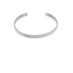 Pulsera Unisex Marea C02703/ae Rigida Abierta Tamaño Grande Acero
