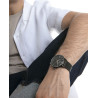 Reloj Mark Maddox Hombre Acero IP Negro 41mm Tres Agujas Malla Milanesa Greenwich