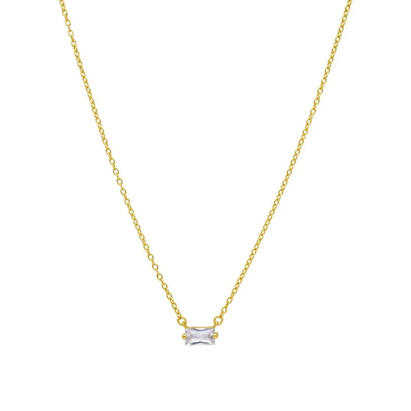 Collar Mujer Plata Dorada D02007/al