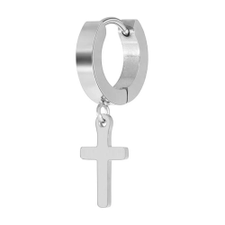 Pendiente Aro Con Cruz...