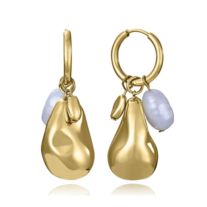 Pendientes Viceroy Acero Y Perlas 14284e01012