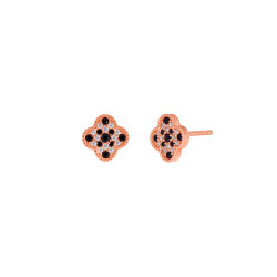 Pendientes Mujer Plata Rosa Marea D02801/bk