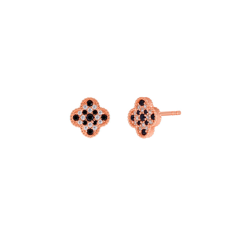 Pendientes Mujer Plata Rosa Marea D02801/bk