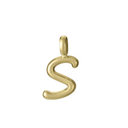 Letra S Viceroy Acero Dorado 15200m01012s Mujer Joven Sin Cadena