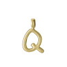 Letra Q Viceroy Inicial Acero Dorado 15200m01012q Joven Mujer Sin Cadena