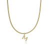 Letra H Viceroy Inicial Acero Dorado15200M01012H Joven Mujer Sin Cadena