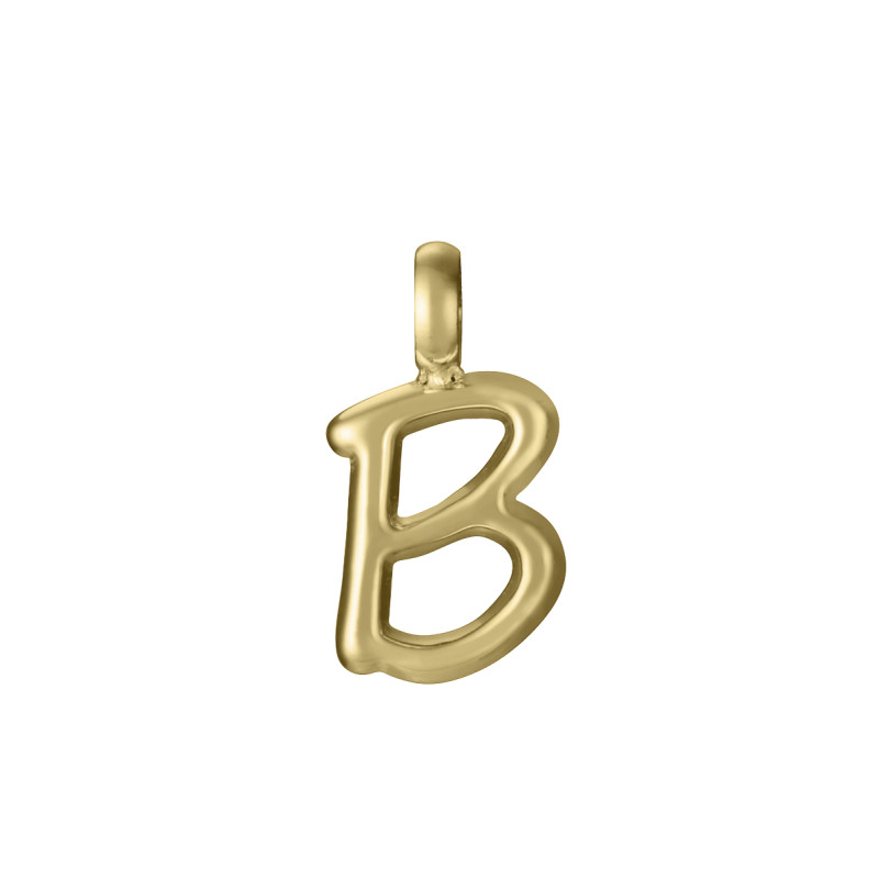 Letra B Viceroy Inicial Acero Dorado 15200M01012B Joven Mujer Sin Cadena