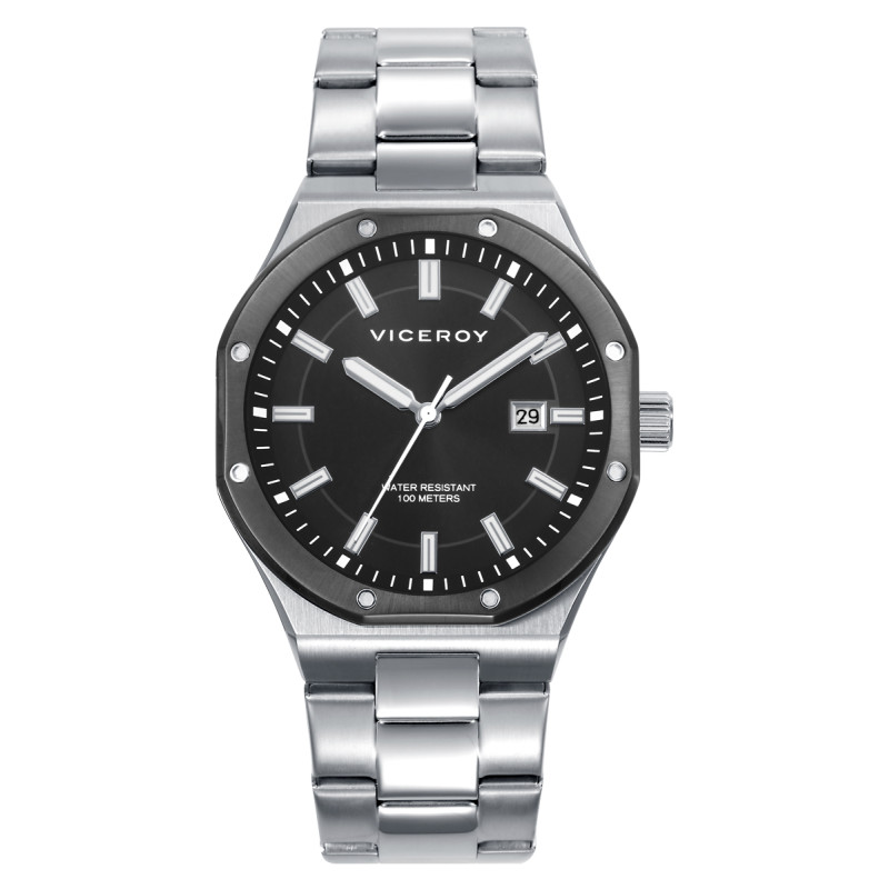 Reloj Viceroy Hombre Magnum 401457-37 Cronógrafo Acero IP Negro 200M